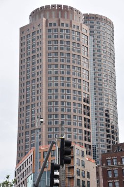 BOSTON MA - 17 Haziran 2017 'de görüldüğü üzere Massachusetts, ABD' de Boston şehir merkezi..