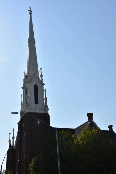 Salem Aug First United Methodist Church Salem New York Seen — Stock Photo, Image