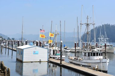 FLORENCE, or - 19 AUG: Siuslaw Limanı, Floransa, Oregon, 19 Ağustos 2018.