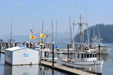 FLORENCE, or - 19 AUG: Siuslaw Limanı, Floransa, Oregon, 19 Ağustos 2018.