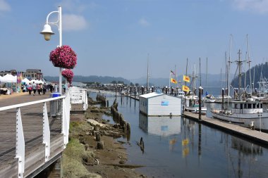 FLORENCE, or - 19 AUG: Siuslaw Limanı, Floransa, Oregon, 19 Ağustos 2018.