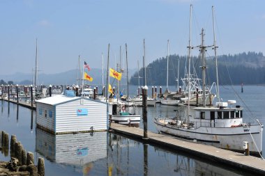 FLORENCE, or - 19 AUG: Siuslaw Limanı, Floransa, Oregon, 19 Ağustos 2018.