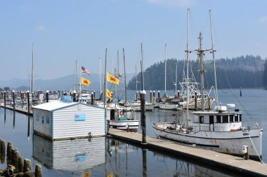 FLORENCE, or - 19 AUG: Siuslaw Limanı, Floransa, Oregon, 19 Ağustos 2018.