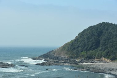 ABD 'deki Oregon Sahili manzarası