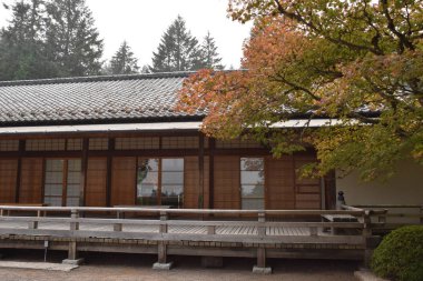 Portland, Oregon Ağustos 20: Portland Oregon'da, 20 Ağustos 2018 üzerinde görüldüğü gibi Japon Bahçesi. Bir geleneksel Japon Bahçesi Washington Parkı içinde yer alan 12 dönüm arazi işgal olduğunu.