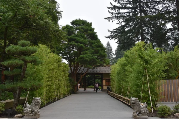 Portland Oregon Agosto Portland Japanese Garden Oregon Come Visto Agosto — Foto Stock