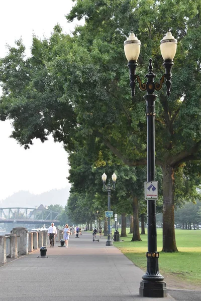 Portland Oregon Agosto Tom Mccall Waterfront Park Portland Oregon Visto — Foto de Stock