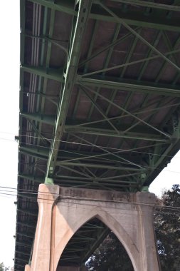 Portland, Oregon St Johns köprüsünde Katedrali Park