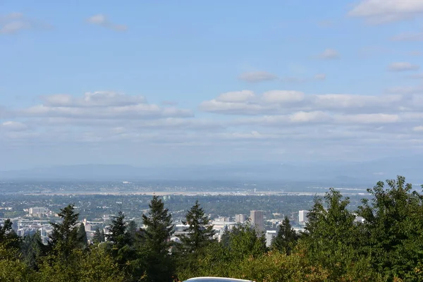 Vista Portland Oregon Desde Council Crest Park —  Fotos de Stock