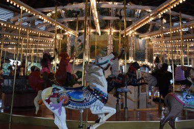 Portland, Oregon Ağustos 25: Oaks eğlence parkı Portland, Oregon, 25 Ağustos 2018 üzerinde görüldüğü gibi. 1905 yılında açıldı, ülkenin en eski işletim eğlence parkları biridir.