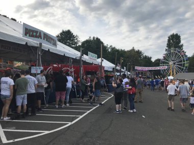 Stamford, Connecticut 'taki St Leos Fuarı ve Karnavalı, 1 Eylül 2018' de görüldüğü gibi..