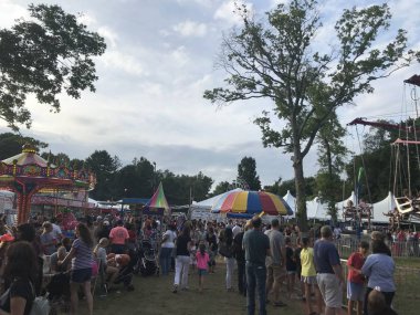 Stamford, Connecticut 'taki St Leos Fuarı ve Karnavalı, 1 Eylül 2018' de görüldüğü gibi..