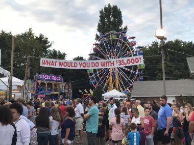 Stamford, Connecticut 'taki St Leos Fuarı ve Karnavalı, 1 Eylül 2018' de görüldüğü gibi..