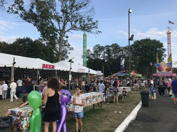 Стэмфорд Sep Leos Fair Carnival Stamford Connecticut Seen Sep 2018 — стоковое фото