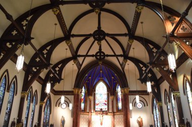 Austin, Teksas - Eki 13: Austin St Mary Katedrali, Teksas, görüldüğü gibi Ekim 13, 2018. 