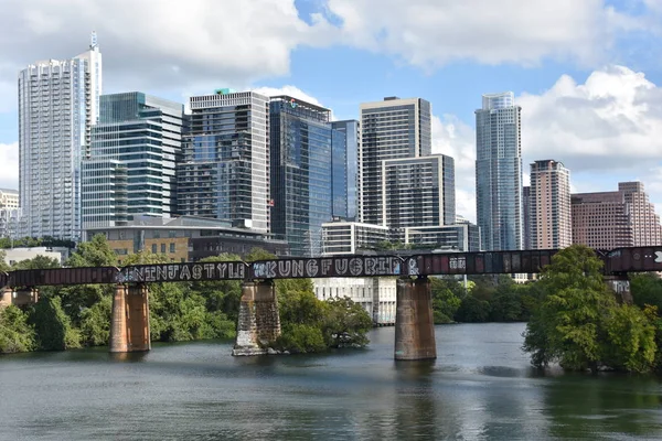 Austin Oct Skyline Austin Texas Octobre 2018 Est Capitale État — Photo