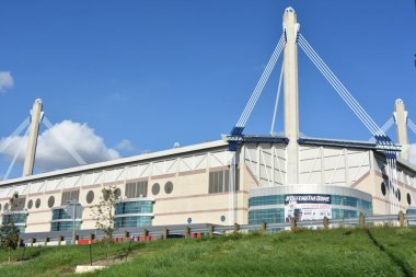 San Antonio, Tx - Eki 14: Alamodome San Antonio, Teksas, 14 Ekim 2018 tarihinde görüldüğü gibi.