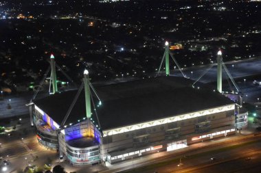 San Antonio, Tx - Eki 14: Alamodome'un San Antonio, Teksas'taki Amerika Kulesi gözlem güvertesinden görünümü, 14 Ekim 2018 tarihinde görüldüğü gibi.