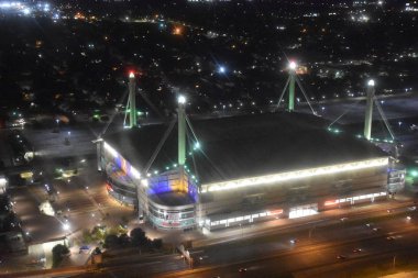 San Antonio, Tx - Eki 14: Alamodome'un San Antonio, Teksas'taki Amerika Kulesi gözlem güvertesinden görünümü, 14 Ekim 2018 tarihinde görüldüğü gibi.
