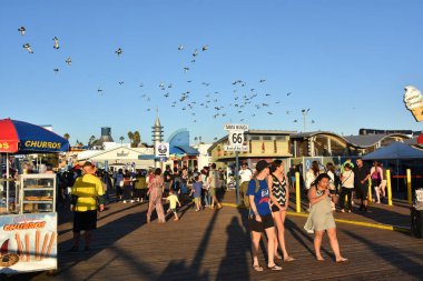Santa Monica, Kaliforniya 'da Pasifik Parkı, 18 Ekim 2018' de görüldüğü gibi..