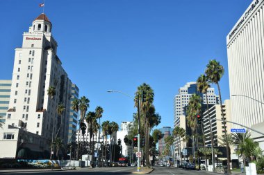 LONG BEACH, CA - 19 Ekim 2018 'de görüldüğü gibi Kaliforniya' daki Long Beach.