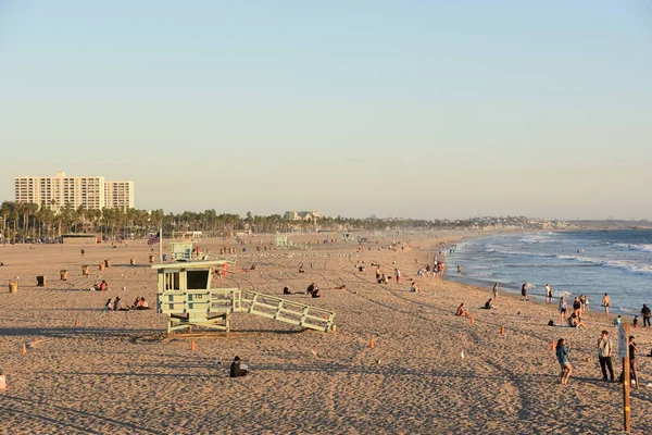 Santa Monica Oct Santa Monica Beach Kalifornien Som Sett Oct — Stockfoto