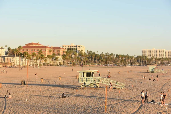 Santa Monica Oct Santa Monica Beach Калифорнии Видно Октября 2018 — стоковое фото