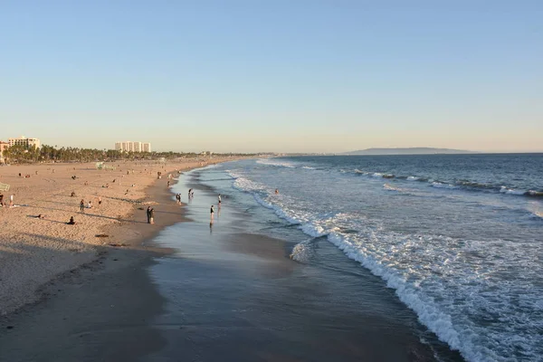 Santa Monica Říjen Pláž Santa Monica Kalifornii Viděna Října 2018 — Stock fotografie