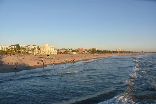 Santa Monica Oct Santa Monica Beach Калифорнии Видно Октября 2018 — стоковое фото