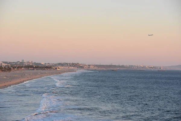 Santa Monica Říjen Pláž Santa Monica Kalifornii Viděna Října 2018 — Stock fotografie