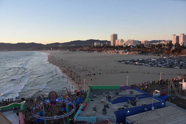 Santa Monica Oct Santa Monica Beach Kalifornien Som Sett Oct — Stockfoto