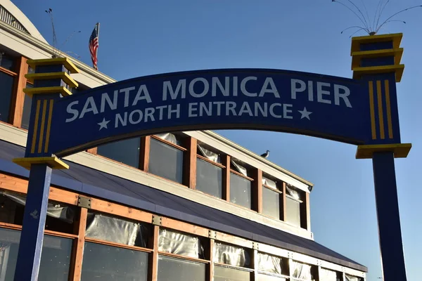 Santa Monica Oct Santa Monica Pier California Seen October 2018 — 图库照片