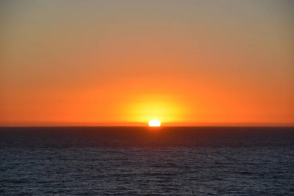 太平洋夕阳西下 — 图库照片