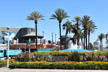 LONG BEACH, CA - 19 Ekim 2018 'de görüldüğü gibi Kaliforniya' daki Long Beach.