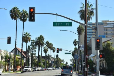 LONG BEACH, CA - 19 Ekim 2018 'de görüldüğü gibi Kaliforniya' daki Long Beach.