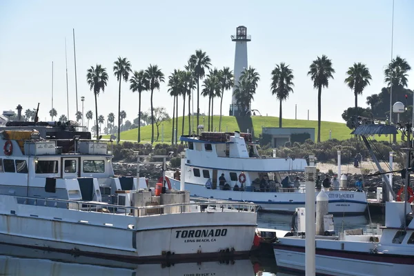 Long Beach Oct Long Beach California Daki Harbor Lighthouse Ekim — Stok fotoğraf