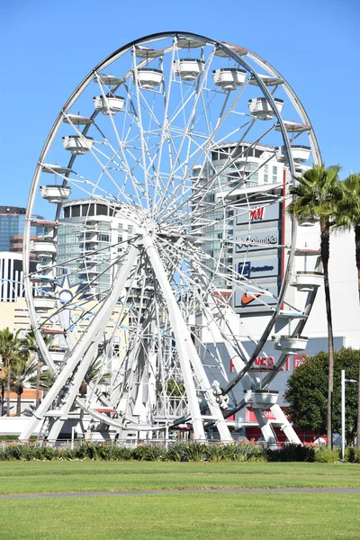 Long Beach Oktober 2018 Historisches Holzkarussell Aus Dem Jahr 1920 — Stockfoto