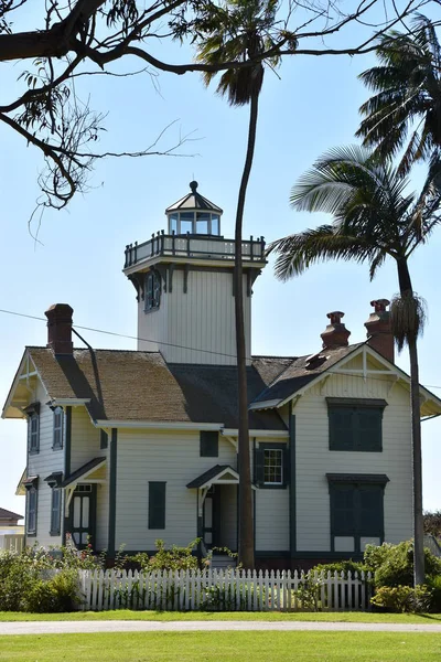 SAN PEDRO, CA - OCT 19: Point Fermin Deniz Feneri Point Fermin Park, San Pedro, Kaliforniya, 19 Ekim 2018 'de görüldüğü üzere.