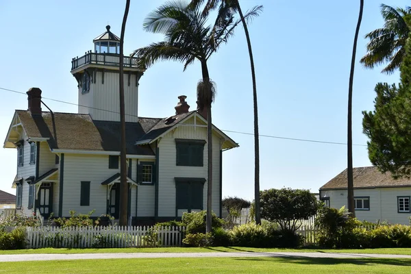 SAN PEDRO, CA - OCT 19: Point Fermin Deniz Feneri Point Fermin Park, San Pedro, Kaliforniya, 19 Ekim 2018 'de görüldüğü üzere.