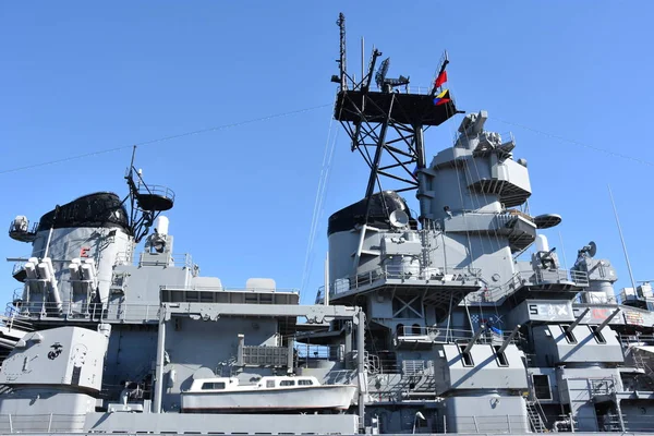 San Pedro Oct Uss Iowa San Pedro Califórnia Como Visto — Fotografia de Stock