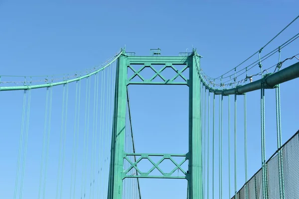 Vincent Thomas Bridge Vicino Long Beach California — Foto Stock