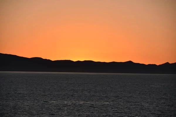Захід Сонця Над Тихим Океаном — стокове фото