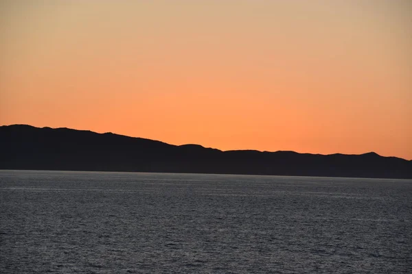 Захід Сонця Над Тихим Океаном — стокове фото