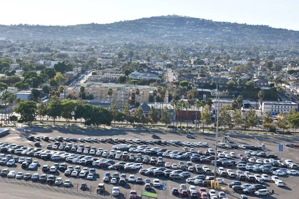 San Pedro Eki Los Angeles San Pedro Limanı Kaliforniya Görüldüğü — Stok fotoğraf