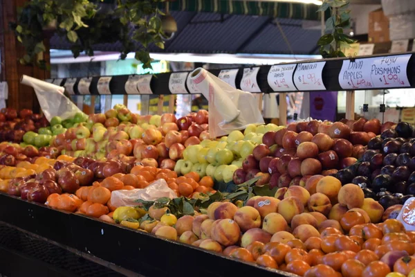 Los Ángeles Oct Mercado Original Agricultores Los Ángeles California Visto — Foto de Stock