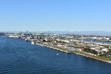 San Pedro, Ca - Eki 20: Los Angeles San Pedro Limanı, Kaliforniya, görüldüğü gibi 20 Ekim 2018. Bölge, balıkçılık endüstrisinin hakimiyetinden los angeles şehrinde öncelikle işçi sınıfı topluluğu haline geldi..
