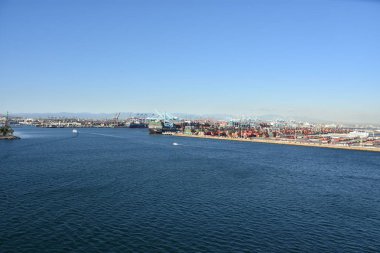 San Pedro, Ca - Eki 20: Los Angeles San Pedro Limanı, Kaliforniya, görüldüğü gibi 20 Ekim 2018. Bölge, balıkçılık endüstrisinin hakimiyetinden los angeles şehrinde öncelikle işçi sınıfı topluluğu haline geldi..