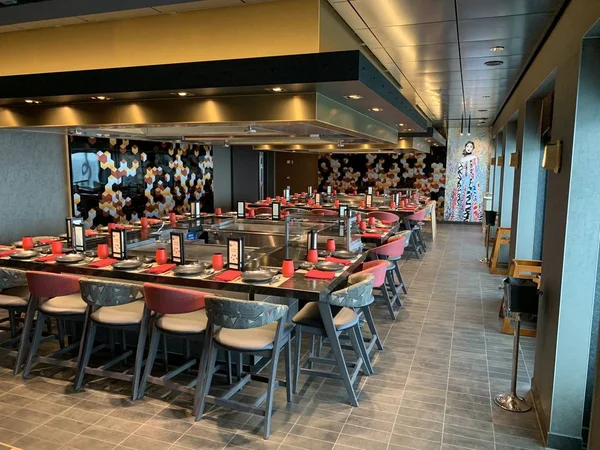 San Diego Oct Teppenyaki Restaurant Norwegian Bliss Cruise Ship Docked — Stock Photo, Image