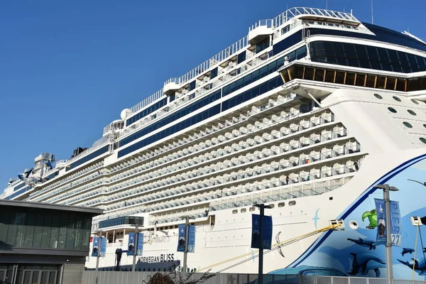 San Francisco California Ottobre Nave Crociera Norwegian Bliss Attraccata San — Foto Stock