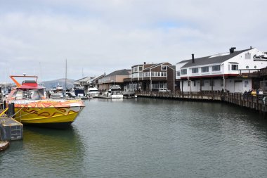 SAN FRANCISCO, CA - 22 Ekim 2020 'de görüldüğü üzere San Francisco, Kaliforniya' daki Fishermans Rıhtımında 39. iskele.